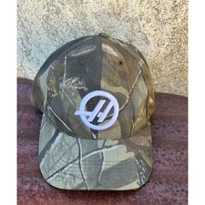 Haas F1 Team Realtree Hardwoods Camo Hat USA Made American Flag Strapback Cap