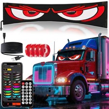 35.3in 7.5in Devil Eyes Light Sign for Cars, Led Eyes Animated for Car Truck