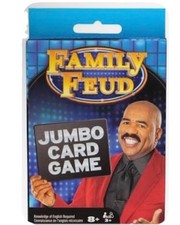 Family Feud Jumbo Card Game Complete TV Game Show Ages 8 3 Players Family Feud