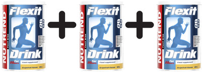 3 x Nutrend Flexit Drink, Grapefruit - 400g (41,66 EUR/kg)