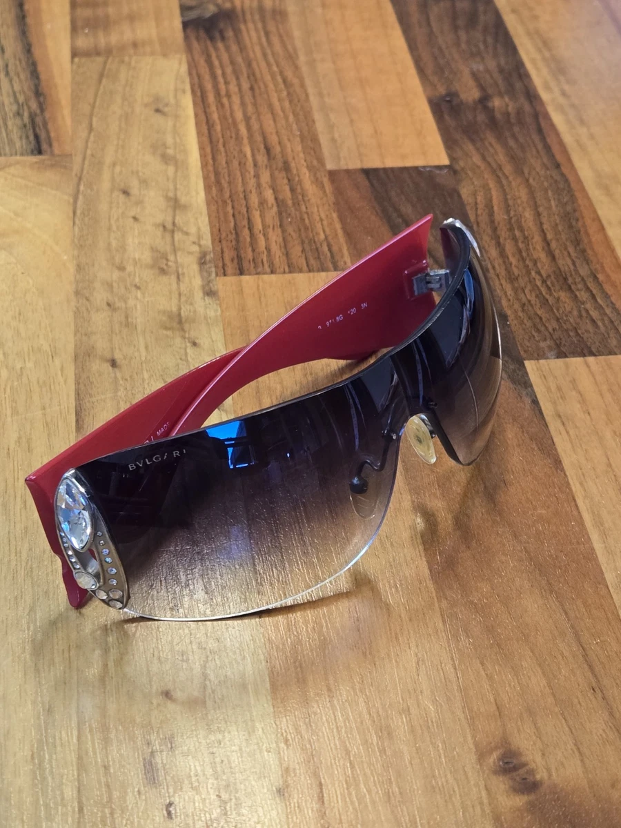 Bvlgari Shield Black Sunglasses for Women for sale | eBay