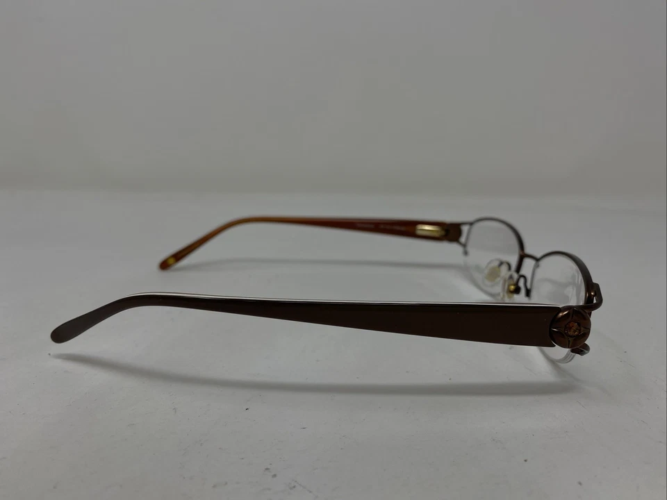 Коричневая оправа для очков Laura Ashley Melanie Cinnamon 49-16-135 с половинным ободком UB56 - Изображение 4 из 4