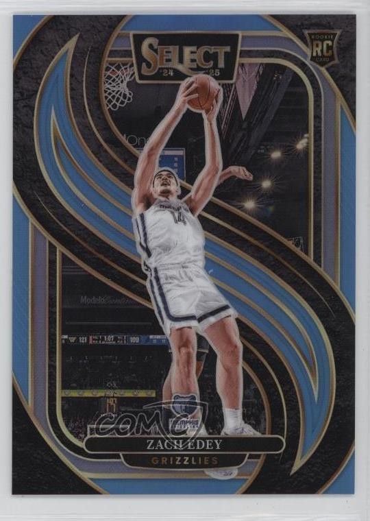 2024 Panini Select Premier Level Light Blue Prizm /299 Zach Edey Rookie RC rw6