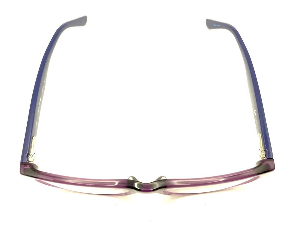 Monturas rectangulares moradas transparentes Lacoste L3612 514 135 mujeres de diseñador Foto 4 de 4