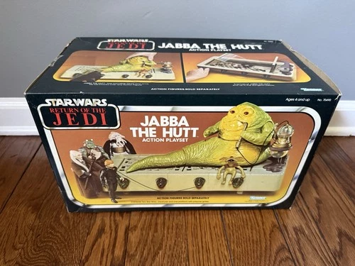 Star Wars Return Of The Jedi Jabba The Hutt Action Playset 1983 w/Box & Manual