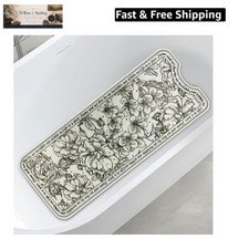Non-Slip Large Bathtub Mat - 39.4"x15.8" with 200 Suction Cups, Massage Pebbl...