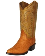 Mens Mango Cowboy Boots Turtle Design Leather Western Wear Sizes 7, 9, 9.5, 12