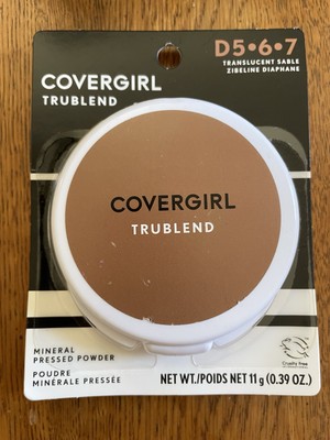 Covergirl TruBlend Mineral Pressed Powder D5 6 7 Translucent Sable