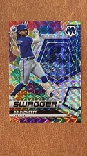 2022 Panini Mosaic Swagger Bo Bichette #SW-11 Mosaic Prizm Toronto Blue Jays