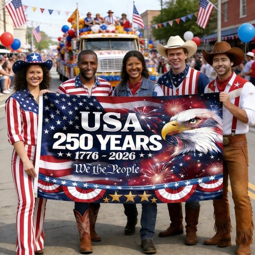 250Th Anniversary American Flag 2.5X4 Ft Double Sided 3 Ply We the People 1776-2 - Picture 7 of 9