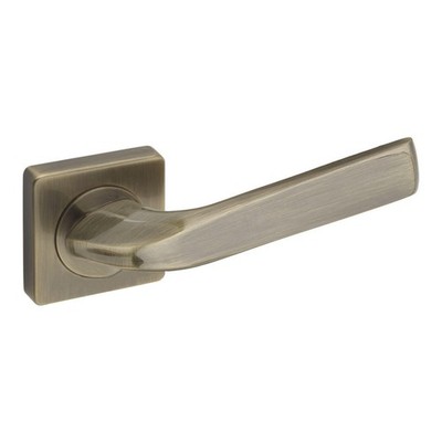 DH87 Türgriff, Erba, Basic Line, quadratisches Schild, Antikgold