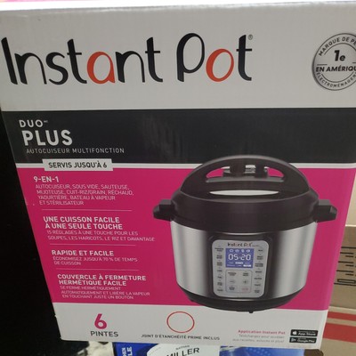 Used 1 Time Instant Pot DUO Plus 60 9-in-1 Electric Pressure Cooker