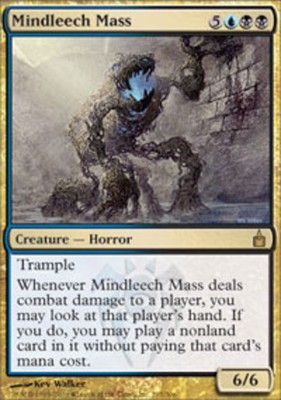1x Mindleech Mass - Foil Moderate Play MTG Magic - Kid Icarus -