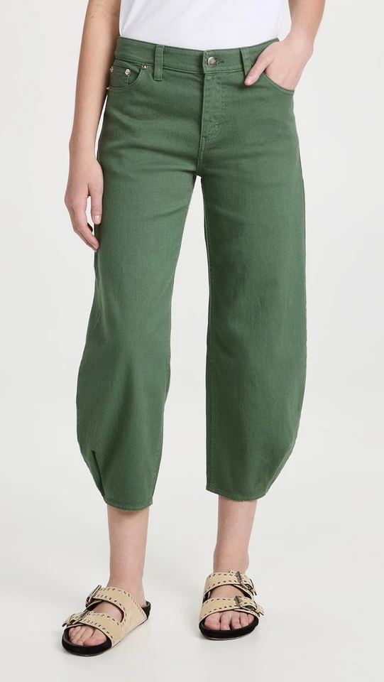 Pantalones Tibi Algodón Taladro Brancusi Talla US 4 Informales Strech Foto 4 de 4