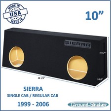 Gmc Sierra Single Cab / Regular Cab 10" Dual X-Large Sub Box Subwoofer Enclosure