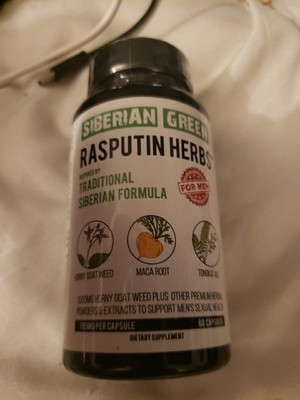 Rasputin Herbs Siberian Polypodium/Saw Palmetto/Goat Weed/Tribilus/L-Argining 60