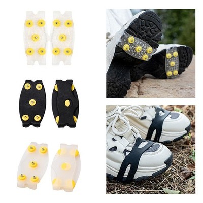 5 Stud Climbing Crampons Ice Grippers 5 Claw Outdoor Anti Skid Shoe Covers 5