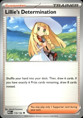 Lillie's Determination - Normal Uncommon ME01: Mega Evolution 119/132 NM