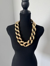 Big Chunky Plastic Gold Necklace for Men/ Women,Fake Chain 80s 90s...