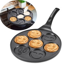 Personal Mini Treat Maker Electric Non stick Griddle Individual Eggs Pancakes
