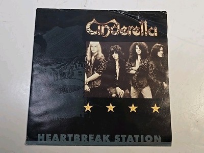 Cinderella Heartbreak Station 1991 7'' 45rpm Vinyl Single With Picture Sleeve Ger