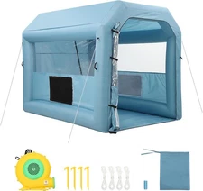 Inflatable Paint Booth 10x8x8Ft 480w Blower, Portable Spray Paint Tent for Cars