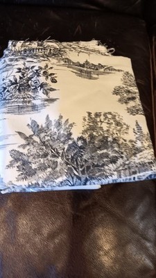 2.5+ yds. Waverly 'Woodland Toile Linen'' Fabric, 62''L x 56''W