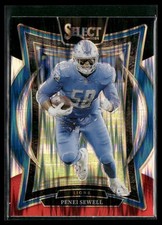 2024 Panini Select #87 Penei Sewell Black & Red Prizm Shock