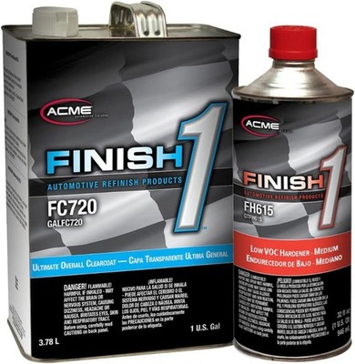 SHERWIN WILLIAMS Finish1 Low VOC Automotive Refinish Clearcoat(FC720)Kit 1Gallon