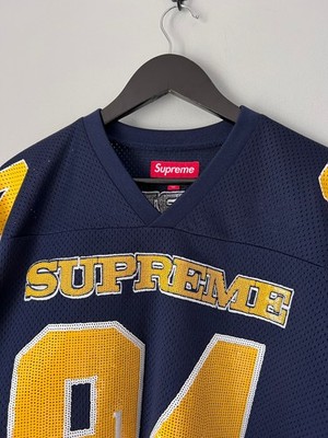 Supreme Sequin Football Jersey - Size Large - Navy | eBay