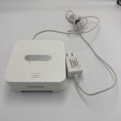 Sonos GEN 1 Bridge w/ AC Power Supply Adapter & Ethernet Cable White 