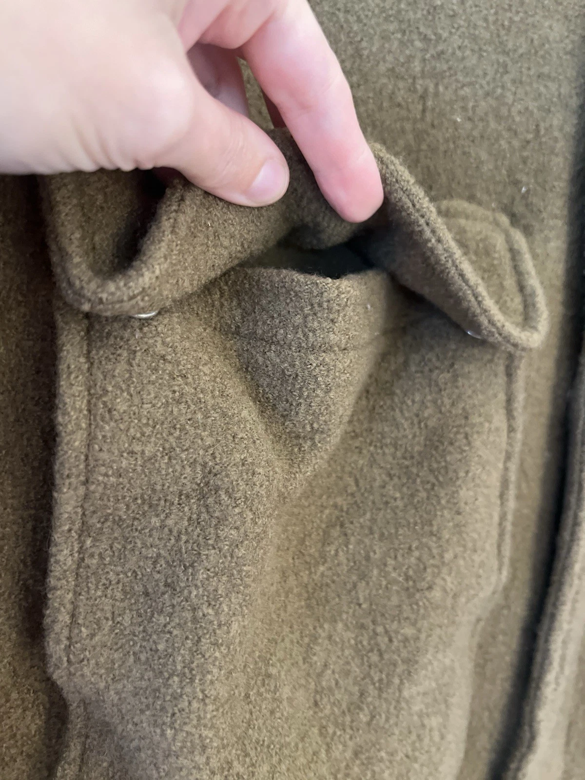 ZARA Origins BOMBER JACKET Aviator Size L Wool Exterior Quiet Luxury Old Money - product detail image 8