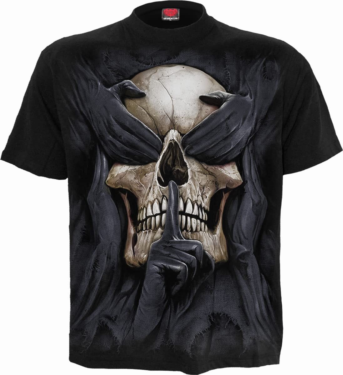 Мужская футболка Spiral черного цвета