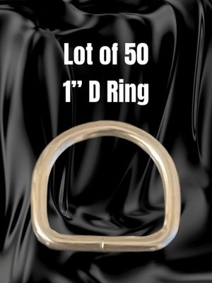 1'' D Ring Nickel Plated Steel (Pack Of 50 Pcs) Heavy Duty D Rings