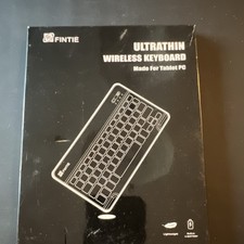 Fintie Slim Wireless Keyboard Black Built-In Battery Lightweight for Tablet PC