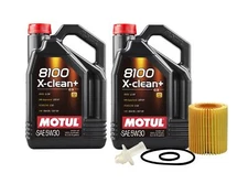 10L Motul 8100 X-CLEAN + 5W30 Wix Filter Motor Oil Change Kit API SN/CF