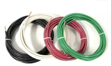 75 ' FEET EA THHN THWN-2 8 AWG GAUGE RED BLACK GREEN WHITE COPPER BUILDING WIRE