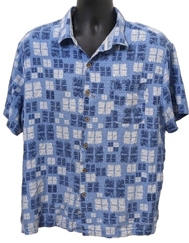 Chemise Homme En Soie 100% Nat Nast - Taille L - Coupe Regular - Beige Clair - Manches Courtes - Occasion Très Bon état