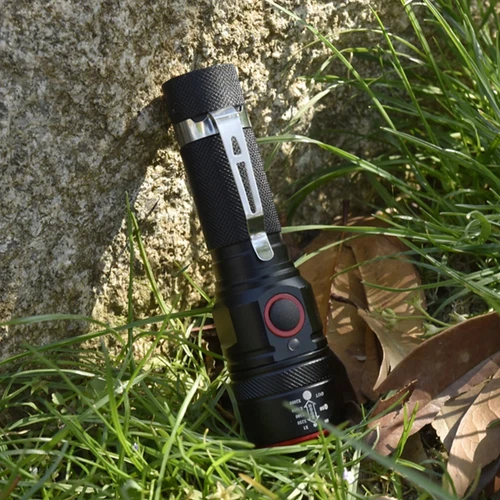 Powerful 50000LM LED Flashlight USB Rechargeable Zoom 3 Modes Torch Light - Picture 7 of 7