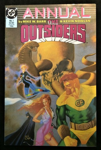 The Outsiders Comic Book Annual #1 DC Comics 1986 8.0 VF Copper Age ...