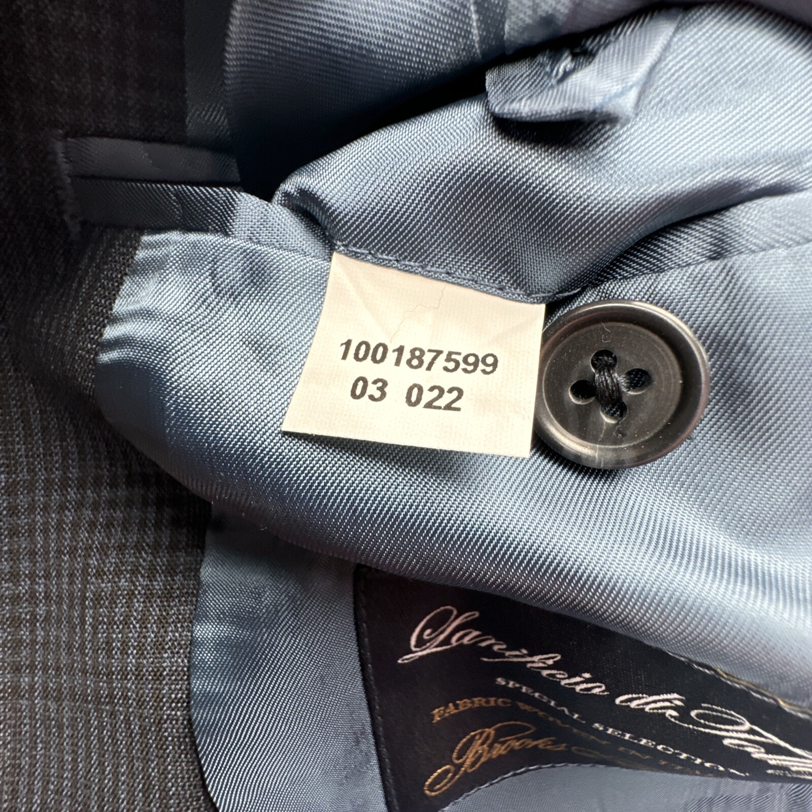 Brooks Brothers 1818 Regent Lanificio di Tollegno Blue Wool Blazer Jacket Sz 41R thumbnail 13