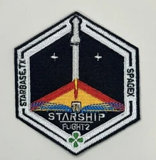 Starship Flight 2 Orbital  Launch Test Flight Mission Patch 3”