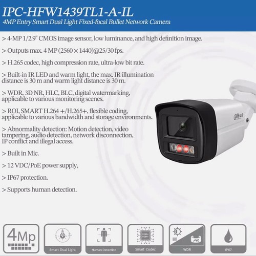 Dahua 16CH PoE System NVR 4MP Dual Light Full color IP Security Camera CCTV Lot - Picture 3 of 26