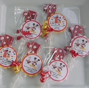 12 Disney Mickey Minnie Mouse 1st Birthday Gourmet Party Favors