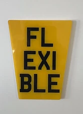 Flexible Show Number Plate , Enduro, MotorBike Off Road 5 X 6 X 3.4