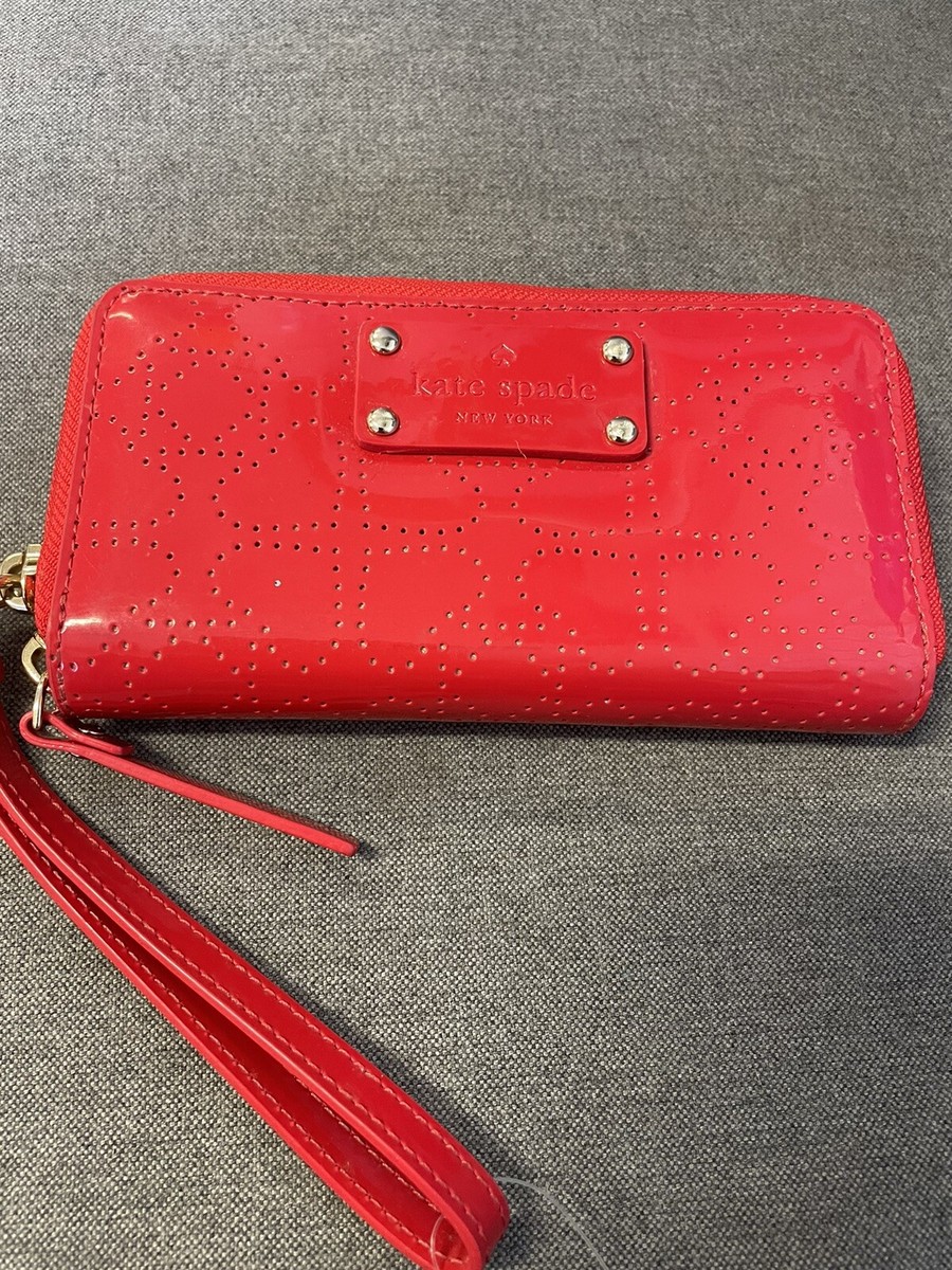 Kate Spade Jazzy Metro Spade Chilired Red Patent Laser Cut  display picture 1