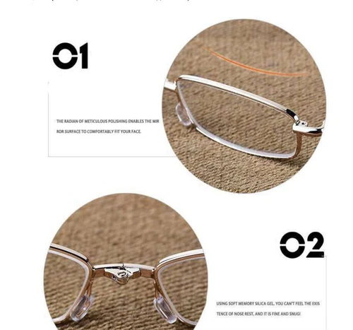 Fashionable Metal Reading Glasses Antenna Telescopic Foldable Small Lighter Box - Picture 7 of 13