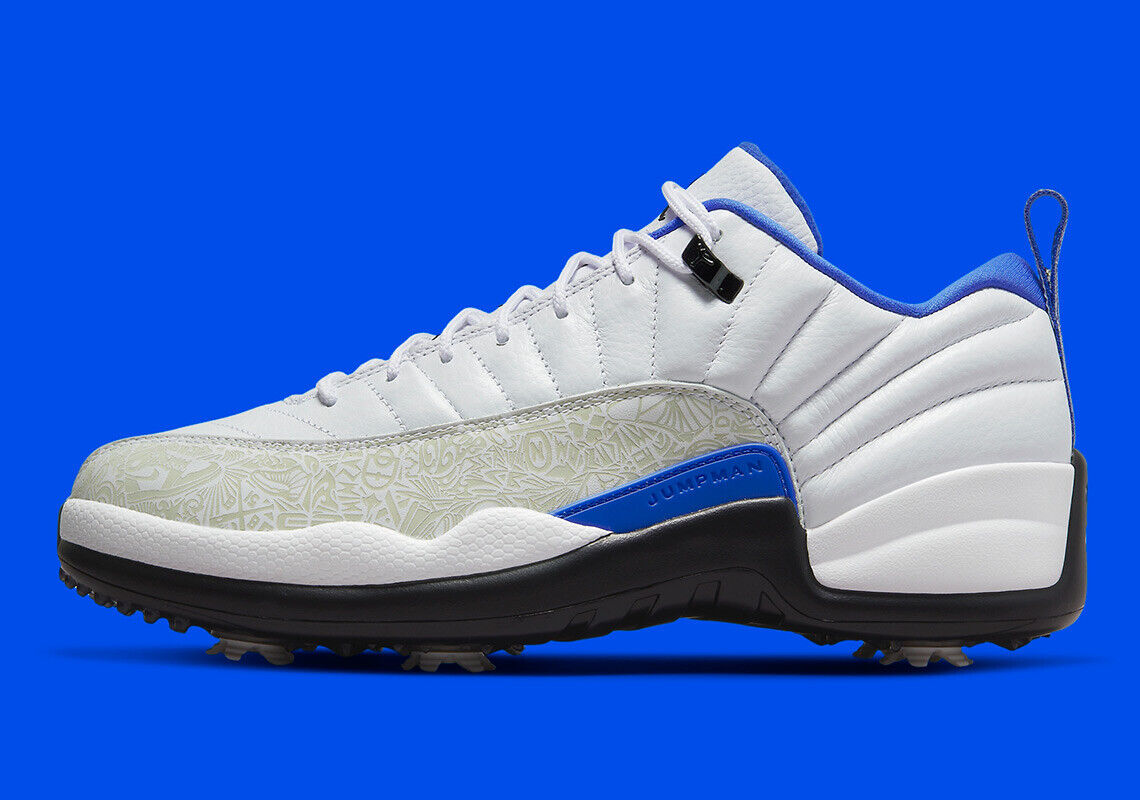 Nike Air Jordan 12 G Golf NRG P22 Laser White Game Royal Nike Air Jordan 12 G Golf NRG P22 Laser White Game Royal