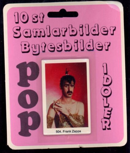1978 Swedish Samlarsaker BLISTER PACK UNOPENED 10 CARDS ~ FRANK ZAPPA - Picture 1 of 2