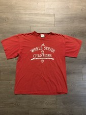 Vintage Adidas St Louis Cardinals 2006 World Series T-Shirt Sz L Red Graphic Y2K